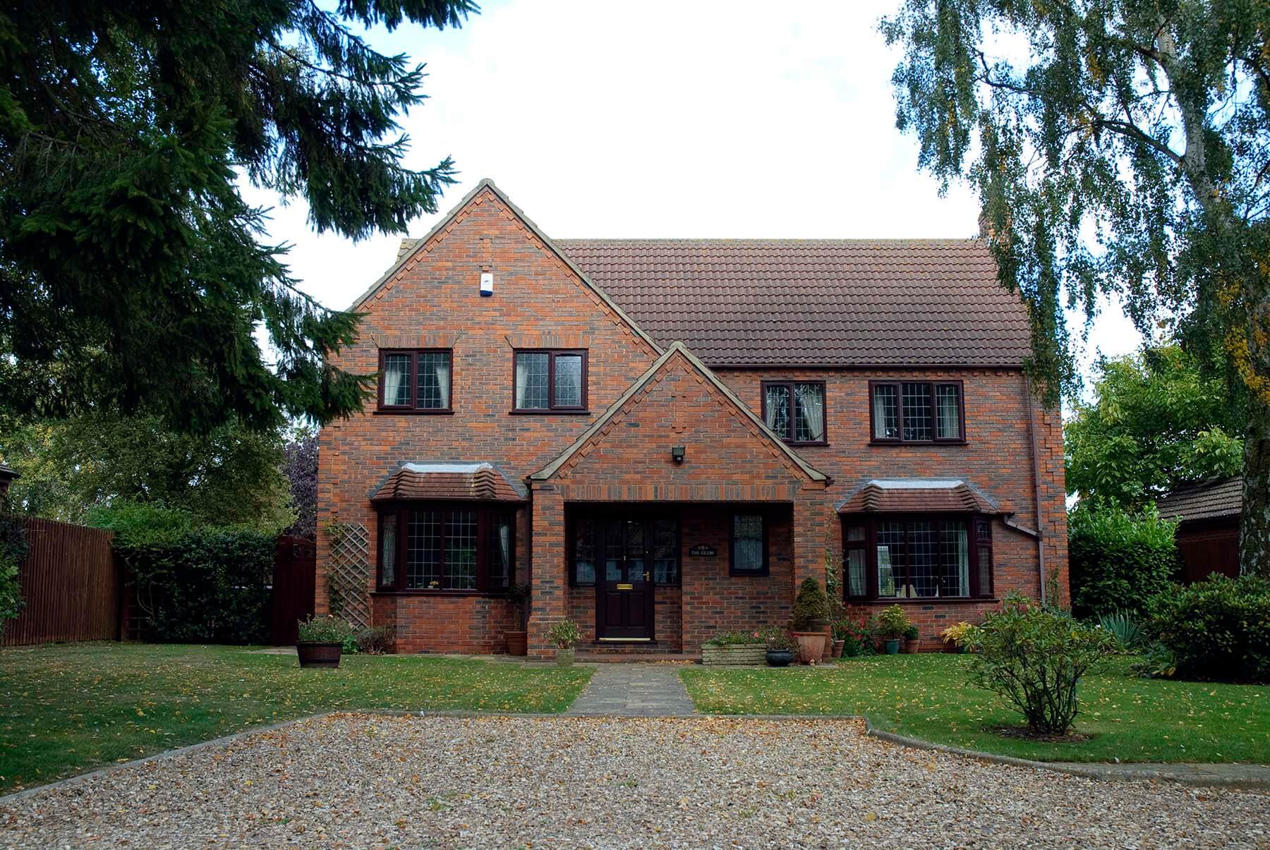 brown upvc windows